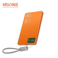 Batterie externe magnétique ultra-fine en alliage d'aluminium F15 5000mAh/10000mAh 20W avec charge rapide personnalisée 2-en-1 portable haute capacité