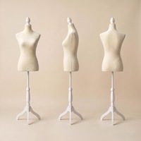 Mannequin demi-corps femme en velours multicolore PF-07 pour la photographie, l'affichage de vêtements et les accessoires de merchandising