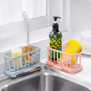 Support de rangement pour torchons et éponges Nenka pour évier de cuisine, organisateur de comptoir rose, bleu, gris, vert - Product Image 1