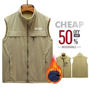High Quality Custom Logo Thermal Vest for Men and Women Down Vest Lightweight Vest With Pockets - Product Image 1