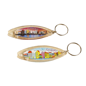 Porte-clés de dessin animé en acrylique personnalisé, <span class=keywords><strong>Mini</strong></span> tongs créatives de forme irrégulière Porte-clés en plastique - Product Image 5