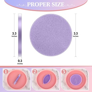 Éponge compressée très vendue, éponge exfoliante nettoyante pour le visage, éponges faciales compressées pour le visage - Product Image 5