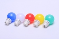 Ampoules LED colorées d'extérieur étanches E27 B22, lampe guirlande LED 1W en plastique G45, boule mondiale