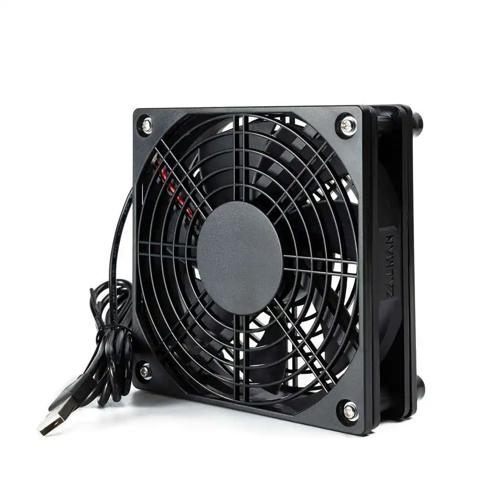 Qunshitech ventilador de refrigeração, para android tv caixa conjunto superior roteador sem fio silencioso cooler dc 5v usb radiador de potência mini ventilador