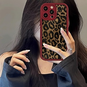Custodia per <span class=keywords><strong>iPhone</strong></span> 16 Plus 17 Air Pro Max con stampa leopardata marrone retrò, antiurto, cover posteriore alla moda - Product Image 3
