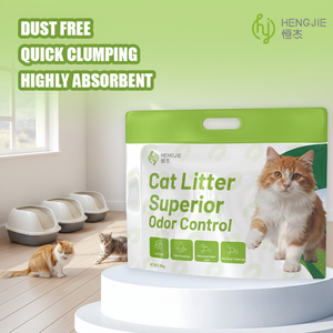 흡수력 좋은 대용량 고양이 모래 도매 OEM 4kg 벤토나이트 고양이 모래 먼지 없는 볼 모양 모래 - Product Image 2