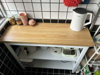 Étagère de rangement de cuisine moderne en acier, simple, multifonctionnelle, à plusieurs niveaux, rectangulaire, station de préparation, table à découper standard