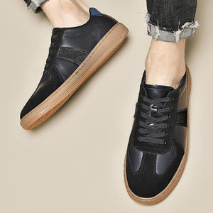 Chaussures de skate vintage allemandes pour hommes 2023, en cuir de vachette multicouche, coutures renforcées, semelle en caoutchouc, respirantes, résistantes à l'usure, automne - Product Image 4