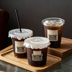 แก้วพลาสติกใสแบบใช้แล้วทิ้งสำหรับชาไข่มุก กาแฟเย็น ขนาดเส้นผ่านศูนย์กลาง 98 มม. ความจุ 12/14/16/18/20/24 ออนซ์ พร้อมฝาปิด พิมพ์โลโก้ตามสั่ง - Product Image 2