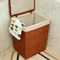 Panier de rangement en rotin tressé, panier en paille et osier pour armoire, panier à linge sale classique, taille personnalisable – Offre Spéciale