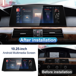ID6ใหม่ ID7 ID8ไร้สาย CarPlay อัตโนมัติ10.25นิ้วสำหรับ <span class=keywords><strong>BMW</strong></span> 3/5ชุด E60 E61 E90 <span class=keywords><strong>E91</strong></span> E92 E93เครื่องเล่นวิดีโอในรถยนต์เครื่องเล่นจีพีเอส <span class=keywords><strong>Navi</strong></span> - Product Image 2