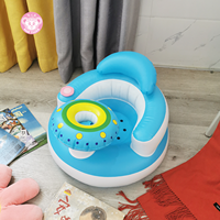 Chaise gonflable bleue et blanche de videur de culbuteur de PVC pour la chaise dinante pliable d'enfants de bébé avec le nouveau Offre Spéciale de conception de musique de sac
