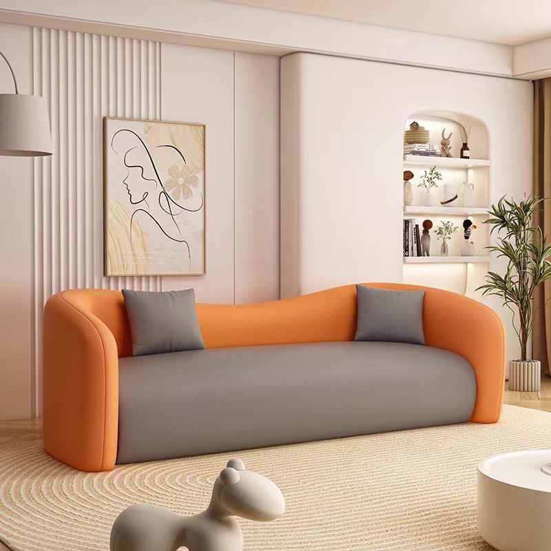 Orange and gray color scheme [durable cat scratch leather]