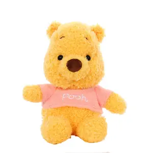 Winniepooh amarillo-oso de peluche para bebé, muñeco de peluche de oso amarillo