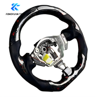Volant en fibre de carbone forgé avec LED pour Nissan 370z 350z z1 Tiida V3 Gtr R35 Rays Patrol Y62 Y61 Navara Maxima Altima