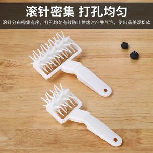 Pizza <b>Roller</b> Needle Stainless Steel Double-Ended Venting Anti-Bulging Dough Piercing Tool For Baking Pizza - Product Image 5