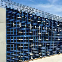 Coffrage Modulaire en Acier Réutilisable Moderne, Revêtement Poudré Haute Résistance pour Murs et Colonnes en Béton, Garantie 5 Ans