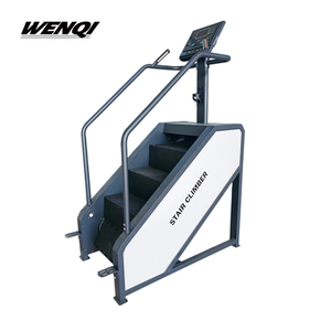 <span class=keywords><strong>Máquina</strong></span> de subir <span class=keywords><strong>escaleras</strong></span> hidráulica con peldaños giratorios, sensor de frecuencia cardíaca y consola digital para uso comercial en gimnasios. - Product Image 1