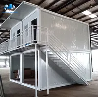Lüks prefabrik yaşam konteyneri ev ucuz taşınabilir prefabrik düz paket ev 20 40 ft geçici