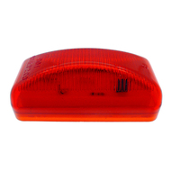 Feux latéraux LED rouges ambre clairs de 2,5 pouces pour ambulance, voiture de remorquage, feux latéraux LED pour camion, remorque, feux de remorque fins, 12v 24v