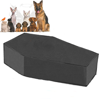 Cercueil pour animaux de compagnie pour soins post-mortem d'urgence à domicile, incluant un sac imperméable pour cadavre et une pochette professionnelle de transport de corps