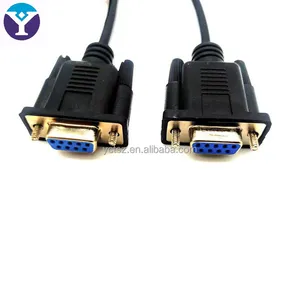 Özel güç kabloları şarj kablosu DB9 erkek erkek kadın kadın erkek dişi hat RS232 seri hat veri kabloları