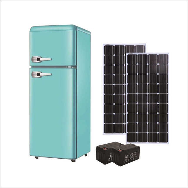 128L DC12V/24V Retro Refrigerator with Compressor Cooling for RV and SUV Use