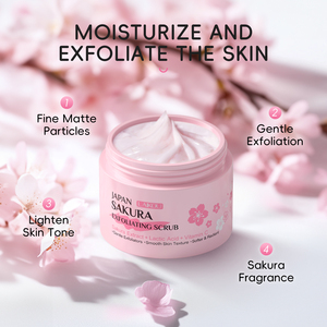 LAIKOU <span class=keywords><strong>Exfoliante</strong></span> <span class=keywords><strong>de</strong></span> Sakura <span class=keywords><strong>de</strong></span> Japón para Rostro y Cuerpo, Limpieza Profunda, Reduce la Opacidad <span class=keywords><strong>de</strong></span> la Piel 25g - Product Image 5