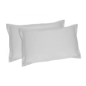 Taie d'oreiller en satin 60 52x82cm avec 4 volants brillants effet glace - Product Image 1