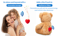 Enregistreur vocal en forme de cœur pour peluches, module sonore DIY pour animaux en peluche, enregistrement simple, cadeau créatif
