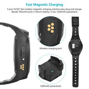 Alarme de suivi anti-falsification GPS Montre intelligente pour les groupes de surveillance spéciaux Utilisation <span class=keywords><strong>judiciaire</strong></span> Surveillance des patients infectés par le virus - Product Image 4