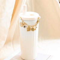 Breloques en acier inoxydable plaqué or 18K PVD pour la fabrication de bijoux, série quotidienne, motif nœud d'amour, canapé, tasse à café, rouge à lèvres, verre à vin, voiture de course, vente en gros
