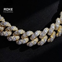 Chaîne gourmette cubaine Miami premium 8 mm à rangée unique, sertie de diamants de laboratoire, pour homme, collier hip-hop en or 9K 10K 14K 18K, bijoux personnalisés