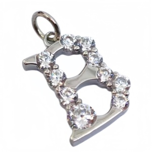 Collar con colgante de letra en plata 925 de UM Jewelry Classic para mujeres, niños, aniversarios, regalos de boda y ocasiones festivas. - Product Image 2