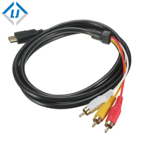 Adaptador de Cable de conversión para DVD HDTV STB 1,5 P, componente de vídeo Hdmi macho a 3RCA AV de 1080 M