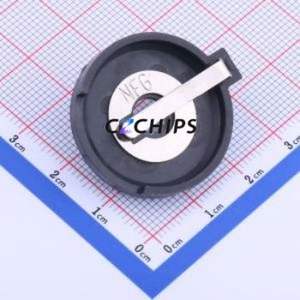 BS-24-A1AJ001 Button & Strip Battery Connector Through hole Component THT Connector Battery Holder CR2430 Manganese Steel Nickel - Product Image 1