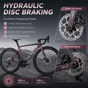 Bicicleta de <span class=keywords><strong>Carretera</strong></span> de <span class=keywords><strong>Carbono</strong></span> Original Completa, Suspensión Total, Manillar de <span class=keywords><strong>Carbono</strong></span> Integrado, Sillín de <span class=keywords><strong>Carbono</strong></span> Impreso en 3D, Grupo Shimano, Deportiva - Product Image 2