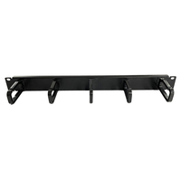 Gestion des câbles Wirenet avec 5 anneaux en plastique, rack de gestion des câbles réseau 1U, organisateur de fibres pour armoire réseau