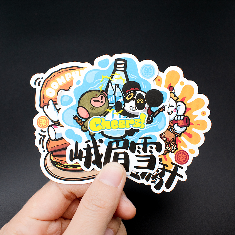 vinyl sticker with matte lamination example