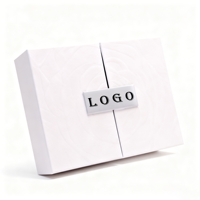 Individuelles Logo Direktverkauf ab Werk Luxuriöse Doppeltür-Geschenkbox aus Karton mit Magnetverschluss Prägung Recycelte Materialien
