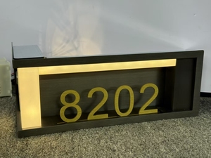 Placa <span class=keywords><strong>de</strong></span> Identificación <span class=keywords><strong>de</strong></span> Puerta Moderna OEM Extra Grande <span class=keywords><strong>de</strong></span> Acero Inoxidable con Números <span class=keywords><strong>de</strong></span> Casa LED Luminosos, Ecológica y Resistente al Agua - Product Image 6