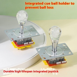 Joystick Metálico Integrado de Colores con Bola de Cristal para Máquinas de Juegos Arcade, Accesorios con Clip para Muñecas, Juegos Operados con Monedas - Product Image 4