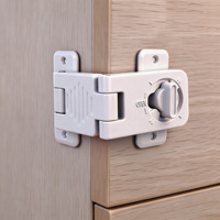 Nouvelle serrure de sécurité multifonctionnelle pour enfants, loquet de porte de tiroir, verrou de sécurité pour bébé sans perçage