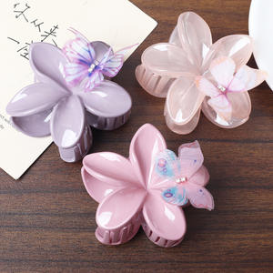 إكسسوارات شعر من المصنع بلون الحلوى مشابك من Plumeria Bauhinia لمحاكاة زهور الكمبيوتر على الطراز الأوروبي والأمريكية - Product Image 5