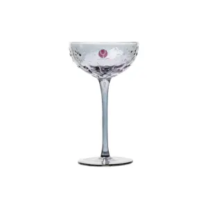 2023 Custom Logo Packing Box Colored Vintage Wholesale Large Cocktail Crystal Tall Martini Glass