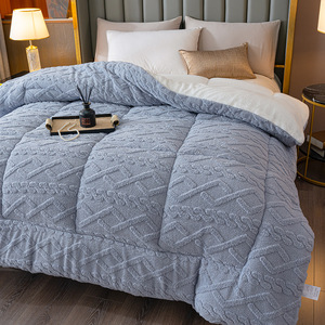 <span class=keywords><strong>Edredón</strong></span> de Invierno Cálido de Forro Polar de Cordero, con Patrón, Grueso, Estampado, Tipo <span class=keywords><strong>Sherpa</strong></span>, de Alta Calidad para Hotel, de Poliéster - Product Image 5