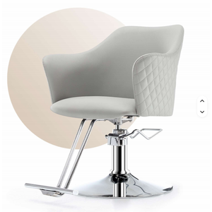 Silla de Estilismo Ergonómica de Cuero Plegable, Ajustable en Altura, Giratoria 360 Grados, con Elevación Hidráulica para Barbería, Venta al Por Mayor - Product Image 5