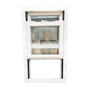 Fenêtre coulissante verticale en aluminium/PVC, châssis coulissant en alliage d'aluminium + verre + accessoires, moustiquaire magnétique, couleurs personnalisées, fibre de verre - Product Image 3