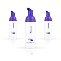 Dentifrice en mousse violette de marque privée Mousse dentaire blanchissante à la menthe poivrée blanche neige Mousse V34