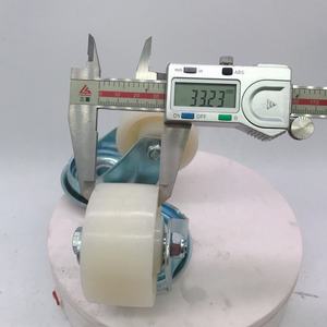 Mittelschweres Rollenlager-Lenkrad 80kg Verschleiß festes <span class=keywords><strong>Nylon</strong></span> 2,5 Zoll 63mm 75mm Felge Flat Free Castor - Product Image 3